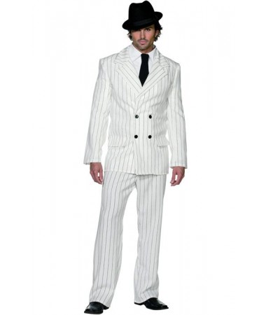 White Gangster Suit #1 ADULT HIRE